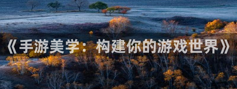 蓝图娱乐在线对子预测：《手游美学：构建你的游戏世界》